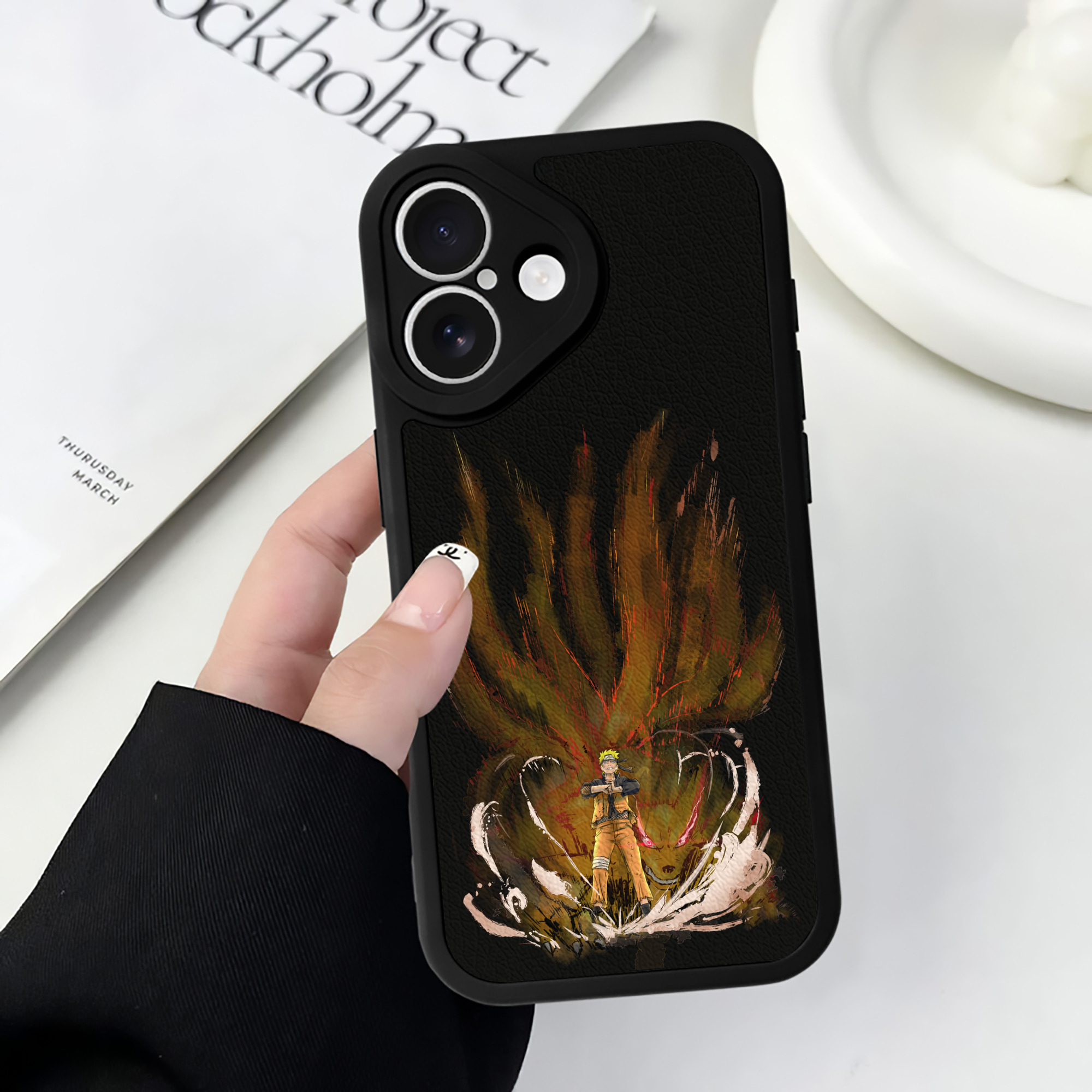 （画像用） NARUTO -ナルト- うずまき ナルト Uzumaki Naruto 【iPhone 16シリーズ対応】シリコンスマホケース（レザー調） 材質：シリコン